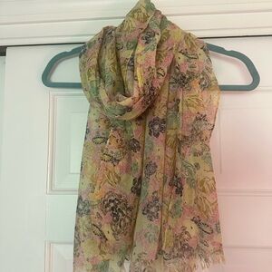 Target Yellow and Pink Floral Scarf